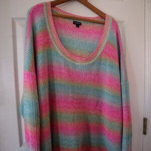 Torrid Pastel Rainbow Knitted Sweater